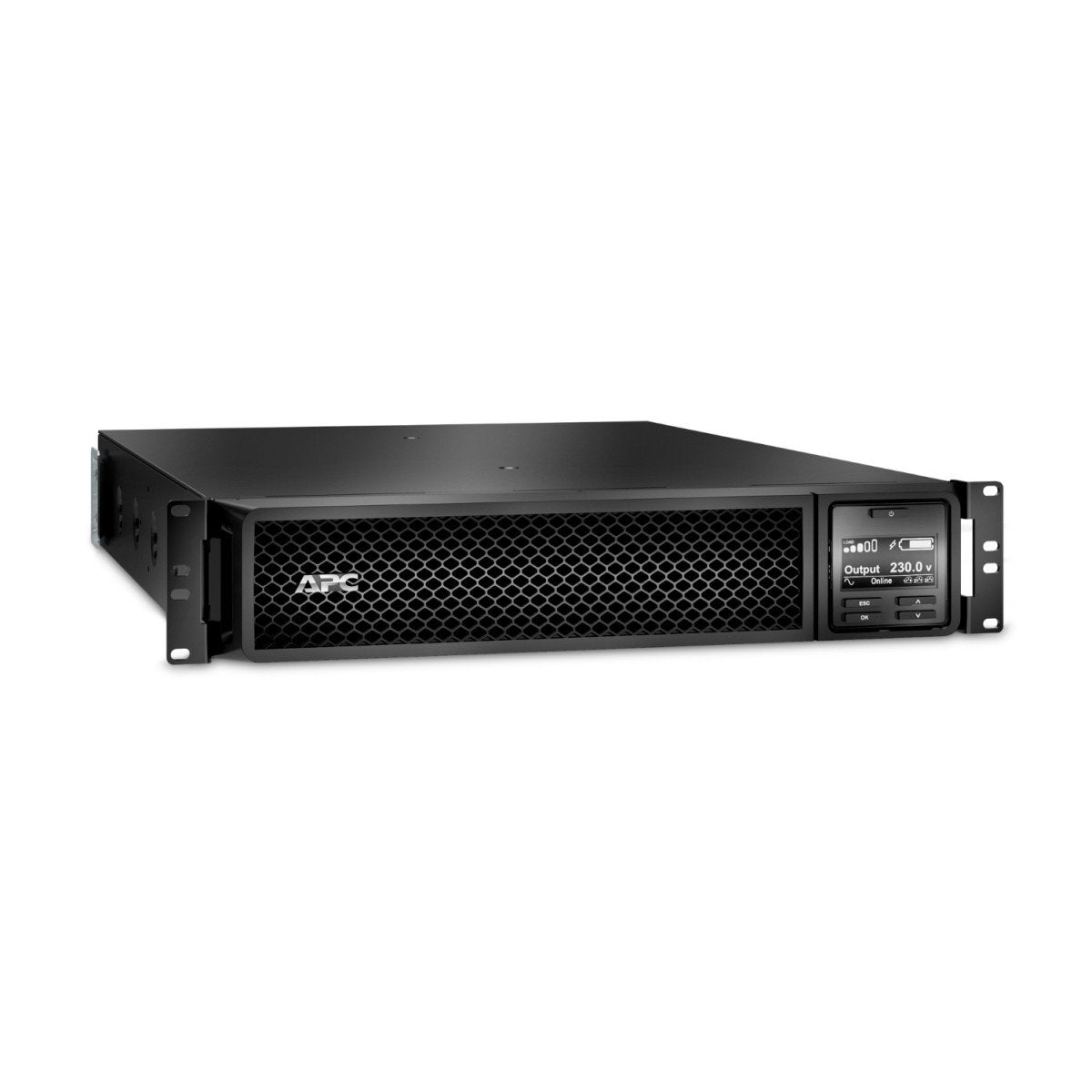 APC Smart-UPS SRT 1000VA RM UPS rack-mountable AC 230V 1000Watt 1000VA RS-232 USB output connectors 6 PFC 2U Black