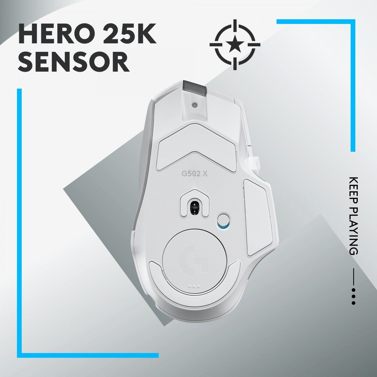 LOGITECH G502 X LIGHTSPEED - WHITE/CORE - EER2