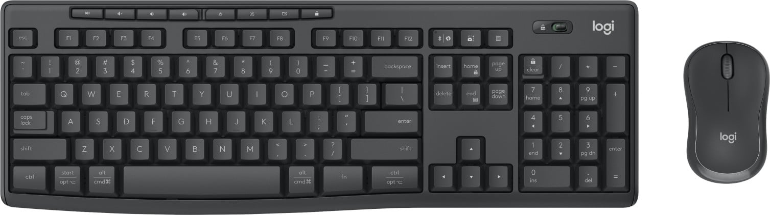 Logitech MK370 Combo for Business clavier Souris incluse Bureau Bluetooth QWERTY Nordique Graphite