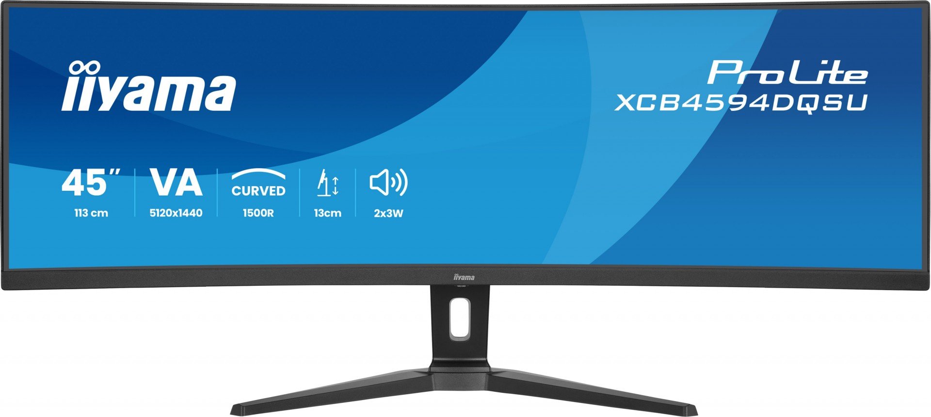 XCB4594DQSU-B1 44.5" Business DQHD BLACK