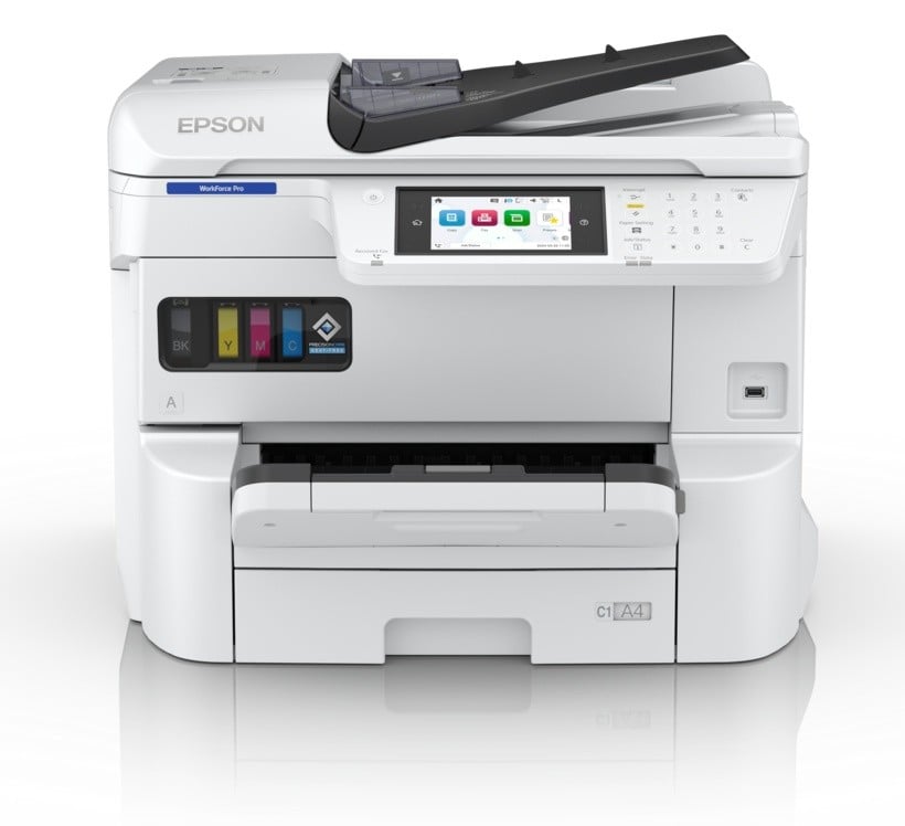 EPSON WorkForce Pro EM-C7100DWF MFP colour inkjet A3 297x420mm A3 22ppm Copy 25ppm Print 335sheets LAN Wi-Fi USB