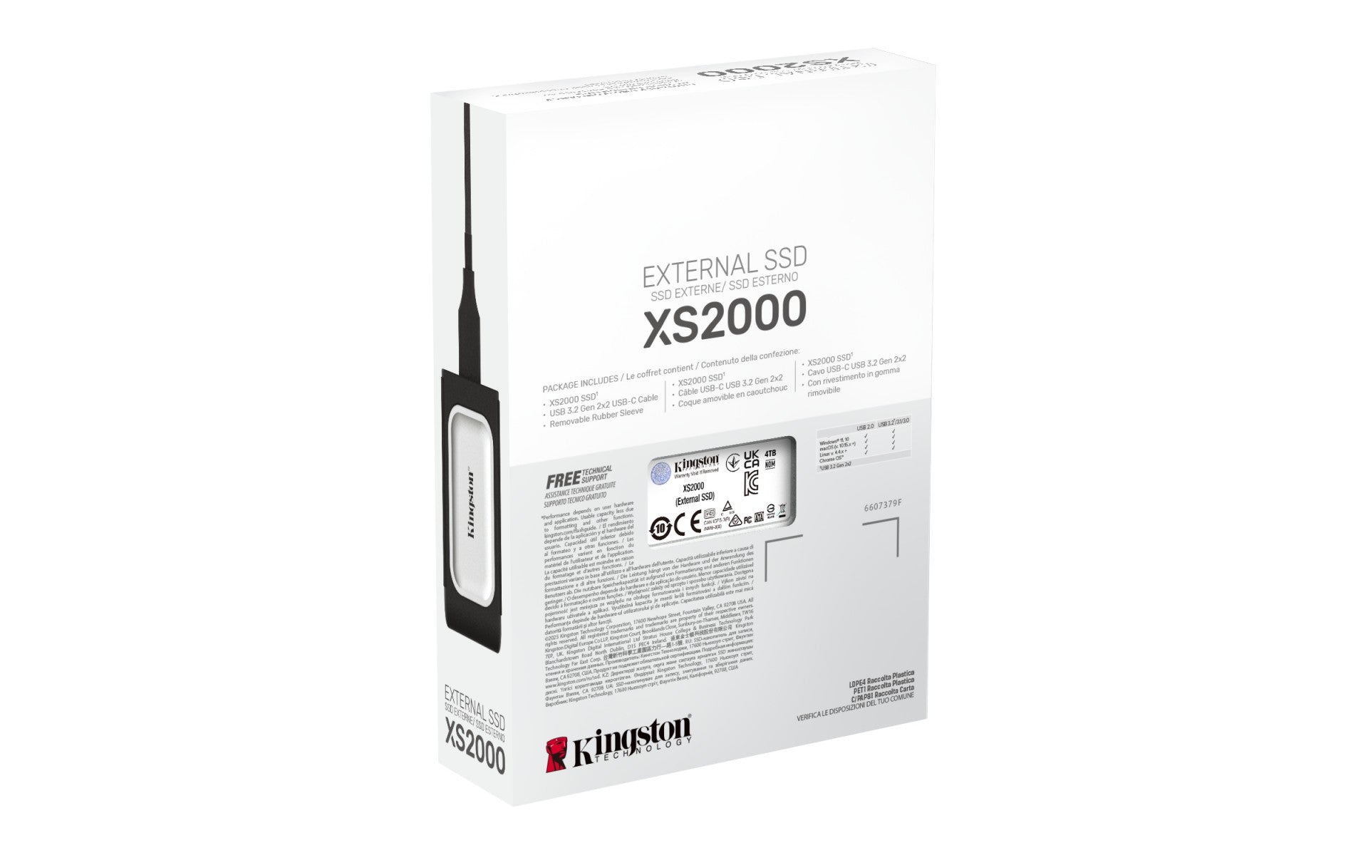 KINGSTON 4To PORTABLE SSD XS2000