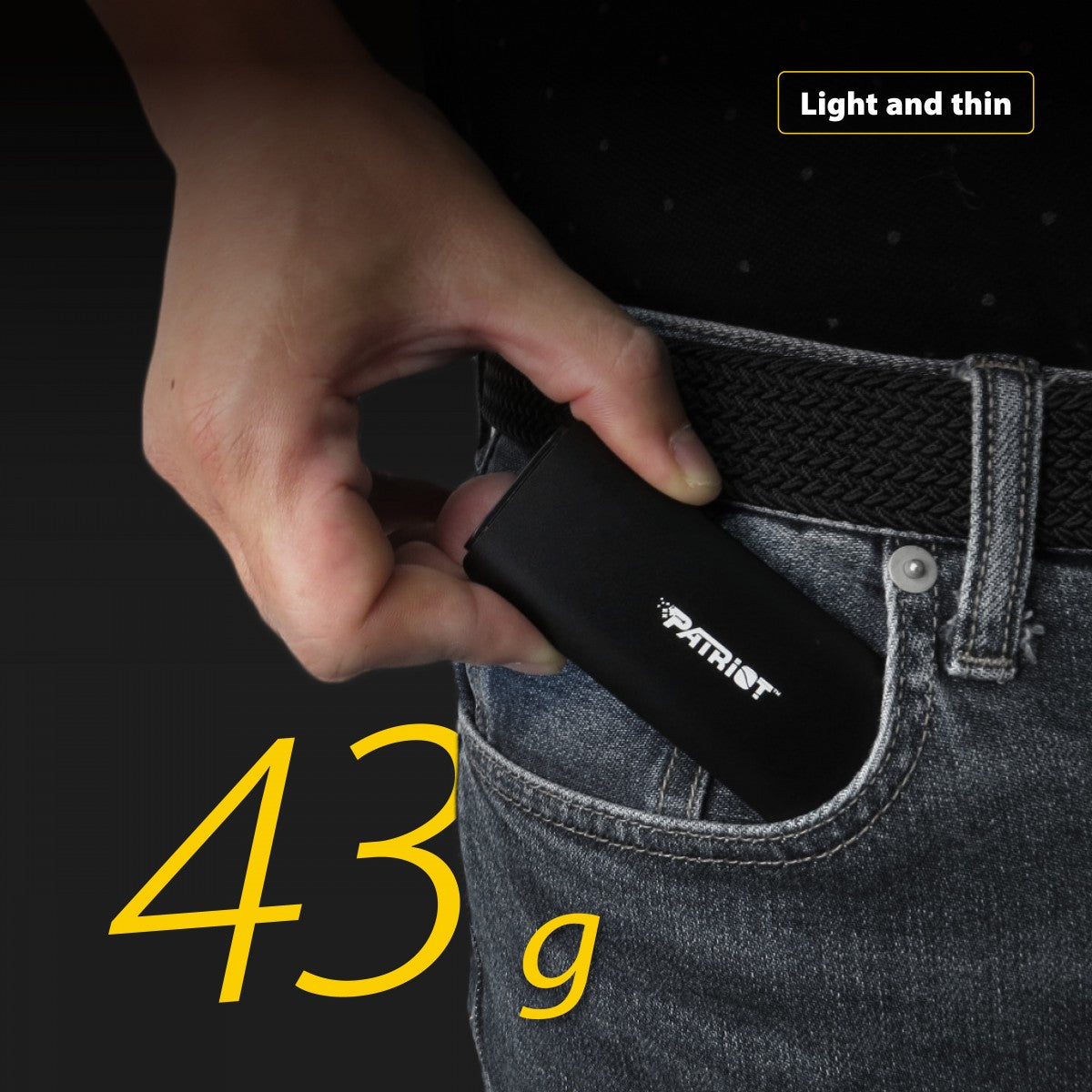 Patriot Memory Patriot Transporter 4 To USB Type-C 3.2 Gen 2 (3.1 Gen 2) Noir