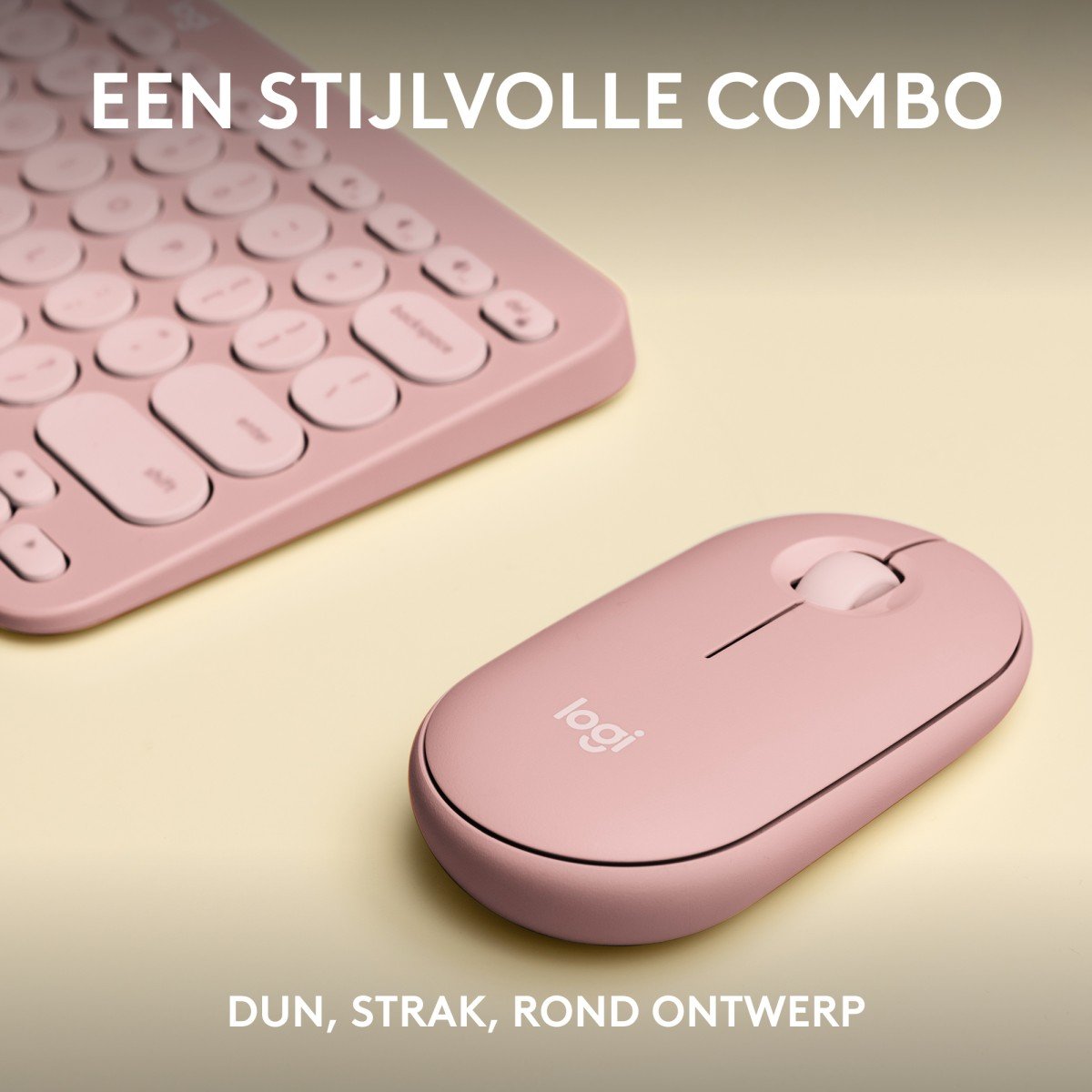 Logitech Pebble 2 Combo clavier Souris incluse Universel RF sans fil + Bluetooth QWERTY US International Rose