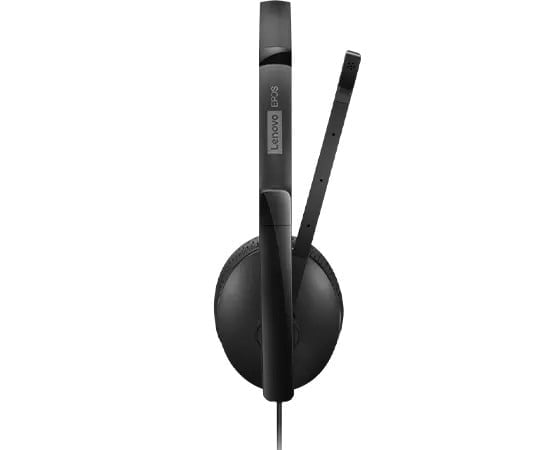 LENOVO - Micro-casque - sur-oreille - filaire - USB-C - noir - certifié Zoom