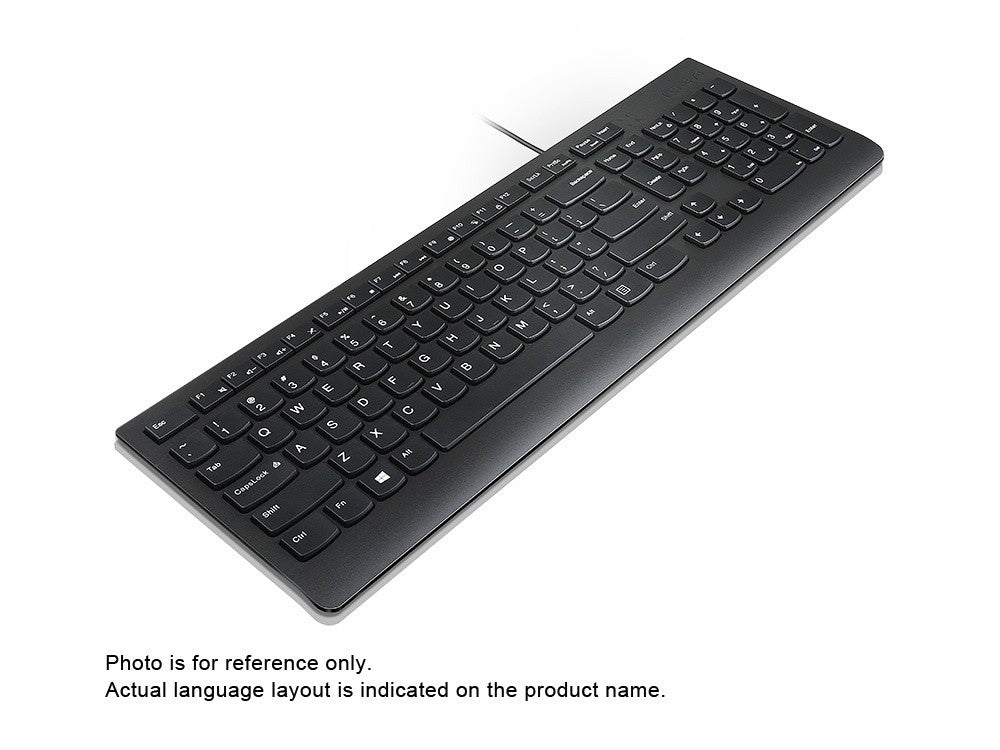 Lenovo Essential clavier Universel USB Tcheque, Slovaque Noir