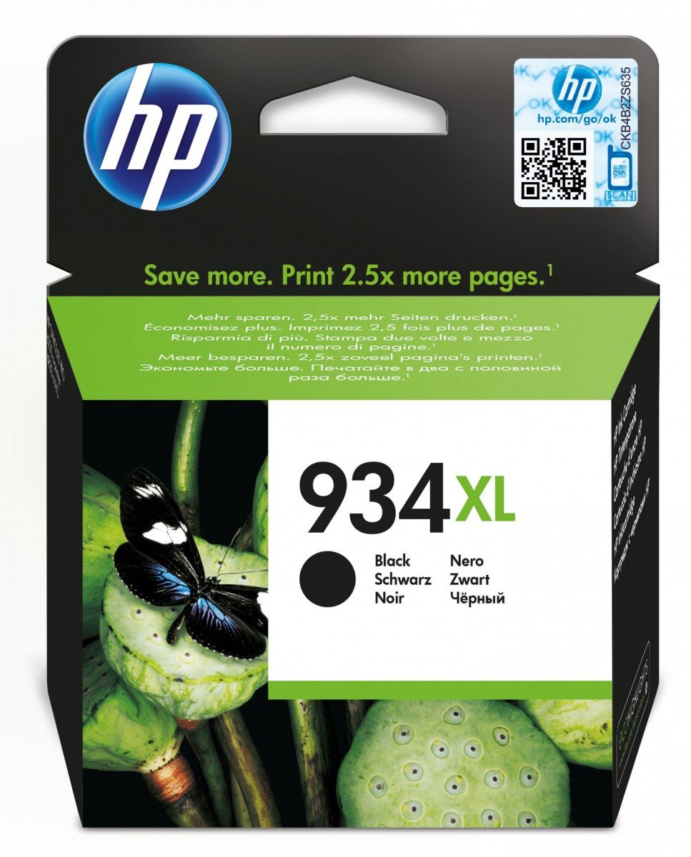 HP 934XL original Ink cartridge C2P23AE BGX black high capacity 1.000 pages 1-pack