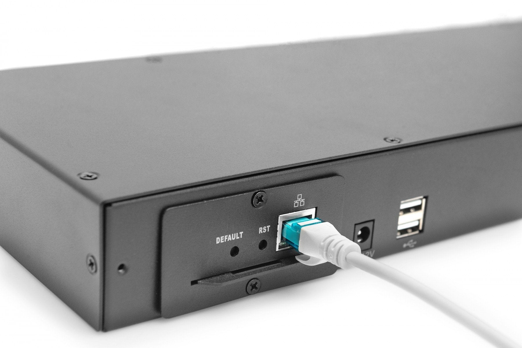 Digitus DS-72217 commutateur écran, clavier et souris Grille de montage Noir