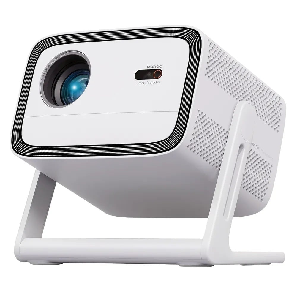 Wanbo Vali 1 Blanc | Projecteur | Full HD, 900 ANSI, Android TV 11, Gimbal