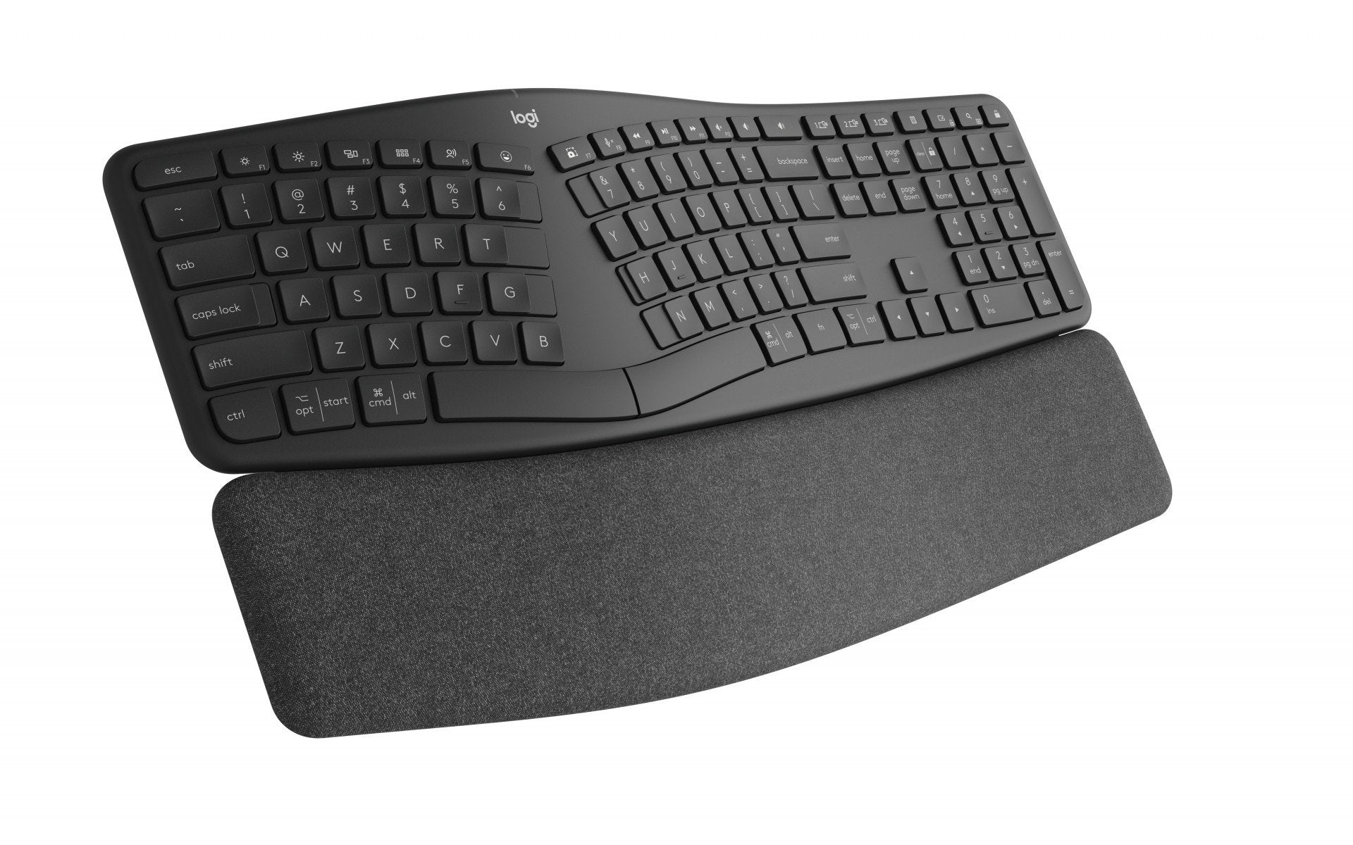 Logitech ERGO K860 Split for Business clavier Bureau Bluetooth QWERTY US International Graphite