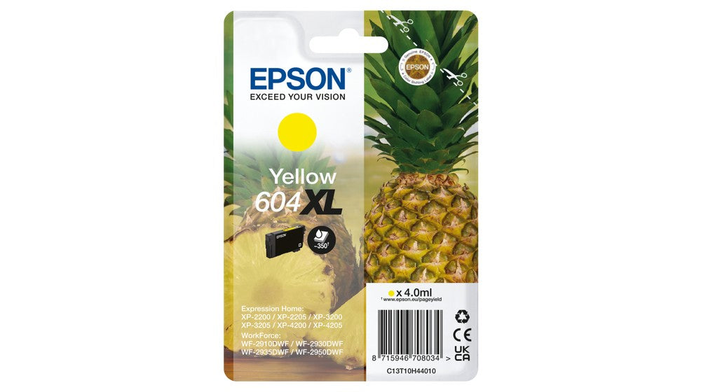 EPSON 1LB Singlepack Yellow 604XL Ink