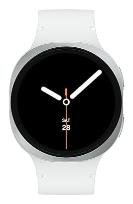 "Samsung Galaxy Watch 8 3,81 cm (1.5"") AMOLED 44 mm Numérique 480 x 480 pixels Écran tactile Argent Wifi GPS (satellite)"
