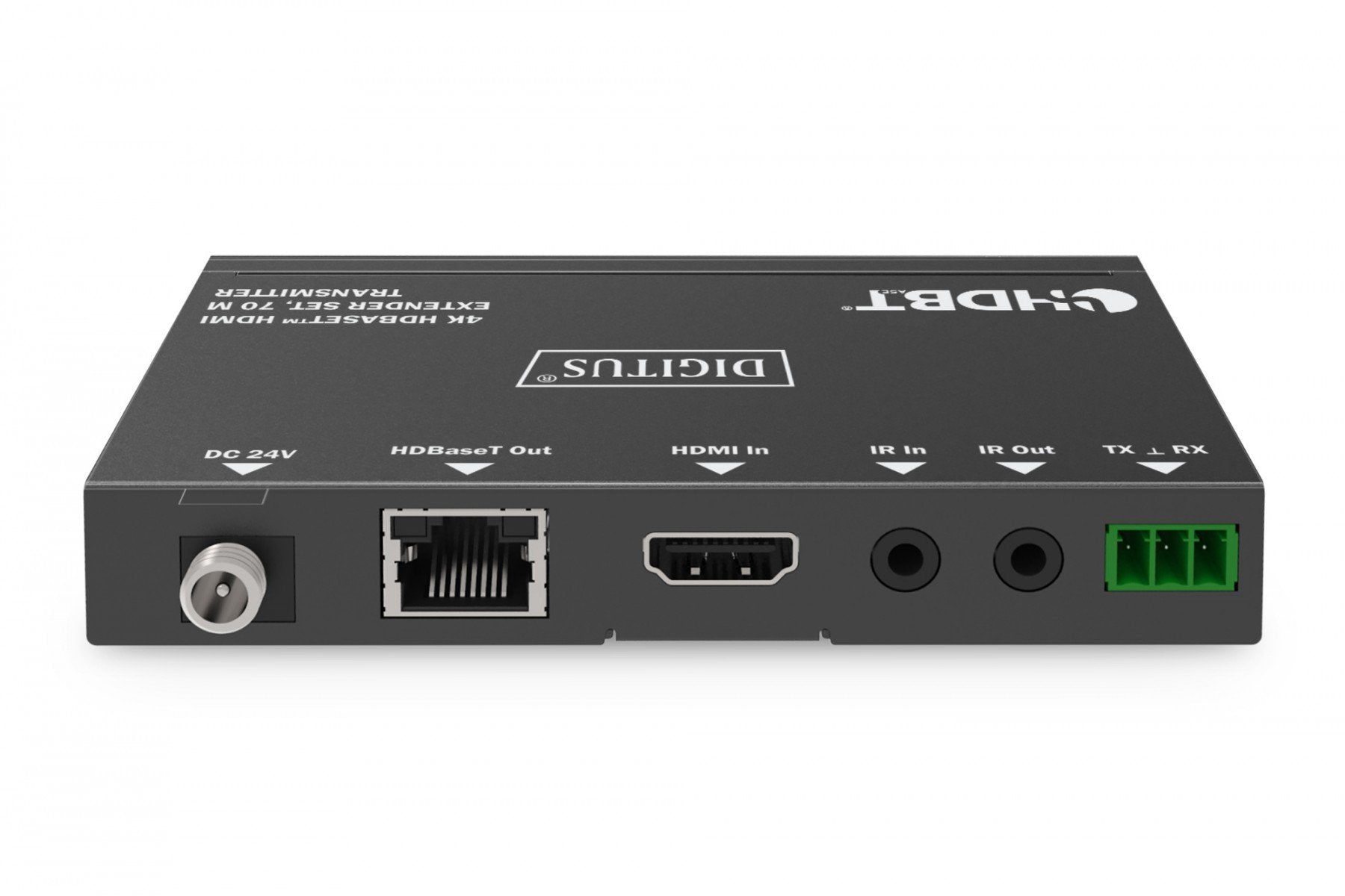 Digitus DS-55520 extension audio/video Émetteur et récepteur AV Noir
