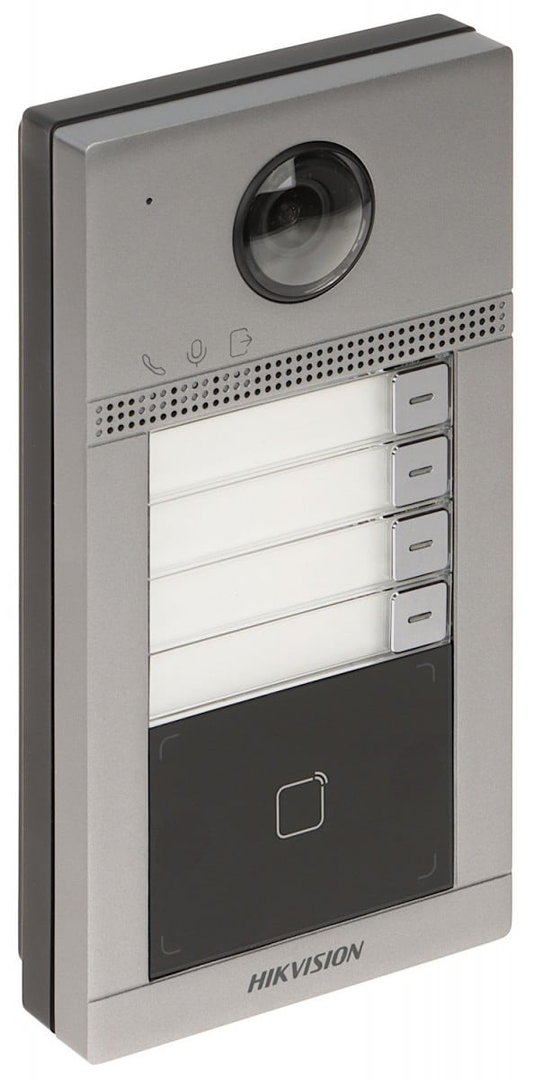 Hikvision DS-KV8413-WME1(C) Station de porte en métal pour villa a 4 boutons