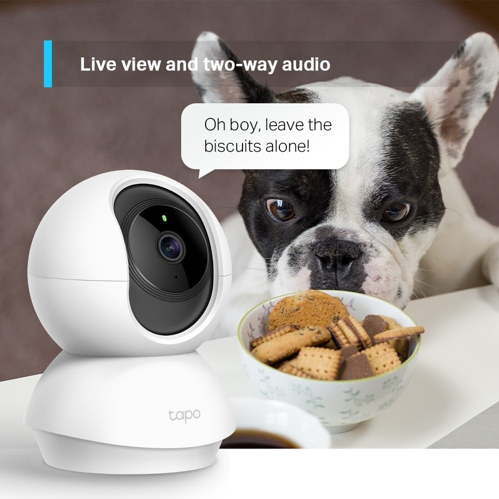 TP-LINK Tapo C210 Pan/Tilt Security WiFi Camera 3MP 2.4GHz Horizontal 360 microSD slot FFS Night vision