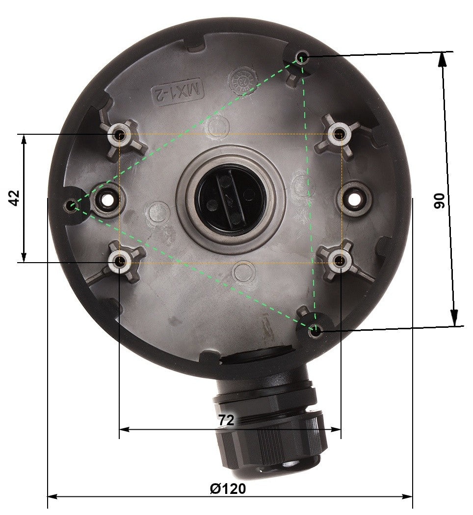 Hikvision DS-1280ZJ-DM46(BLACK) Junction box