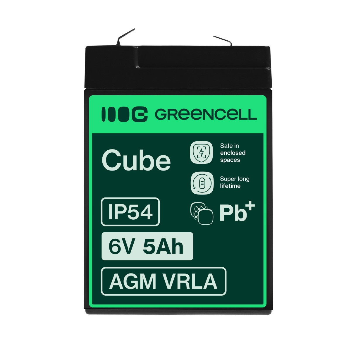 Green Cell AGM11 Batterie de l'onduleur Sealed Lead Acid (VRLA) 6 V 5 Ah