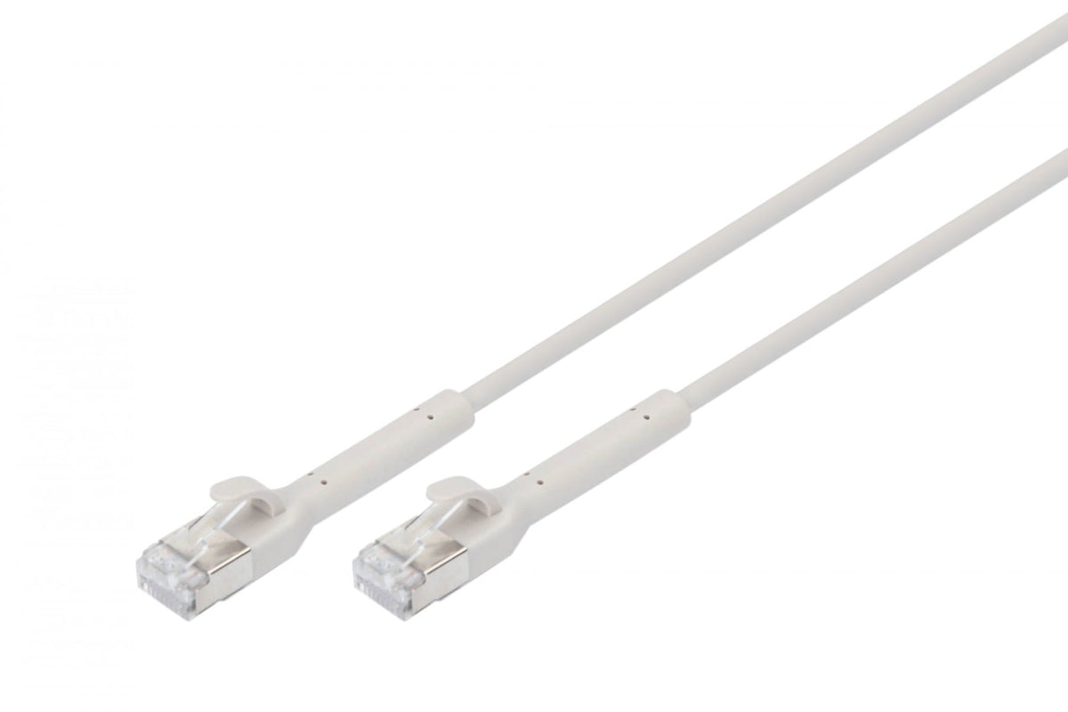 Digitus DK-1632-A-010B Câble de raccordement angulaire CAT 6A F-FTP, cuivre, 1 m, gris