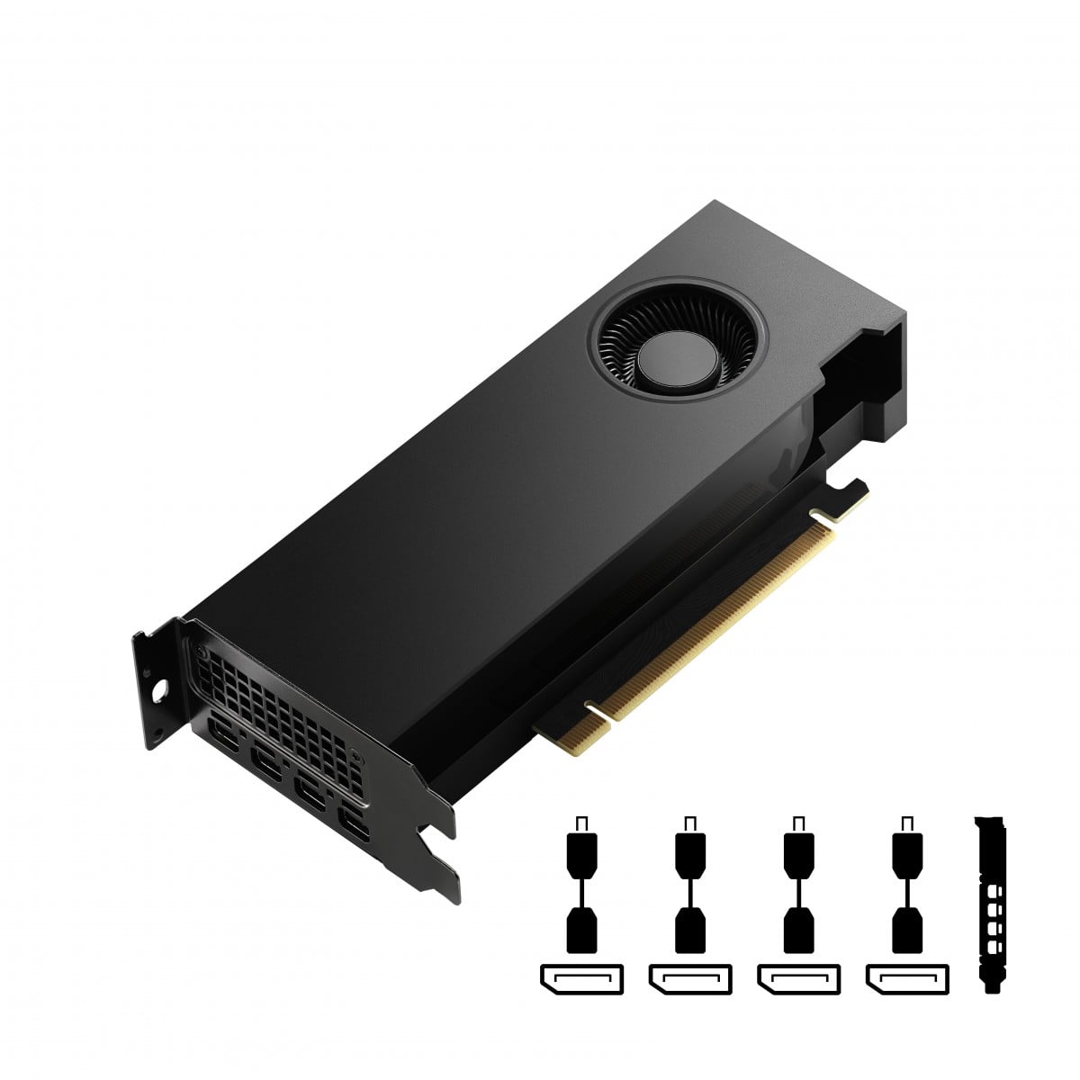 PNY NVIDIA RTX 4000 SFF Génération Ada Profil Bas VCNRTX4000ADALP-PB