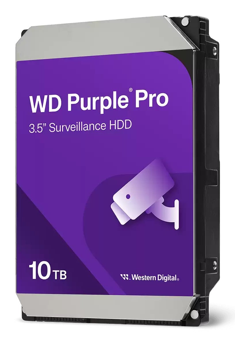 WD Purple Pro 10To SATA 6Gb/s HDD 3.5p internal 7200Tpm 256Mo Cache 24x7 Bulk