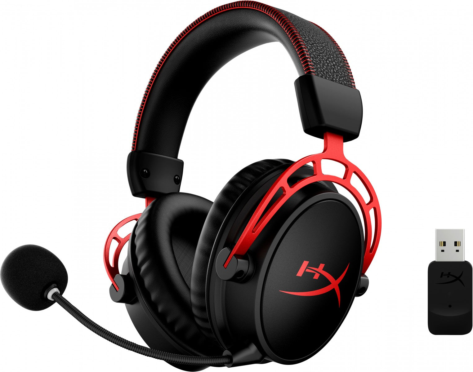 Casque HyperX Cloud Alpha sans fil avec microphone, noir-rouge