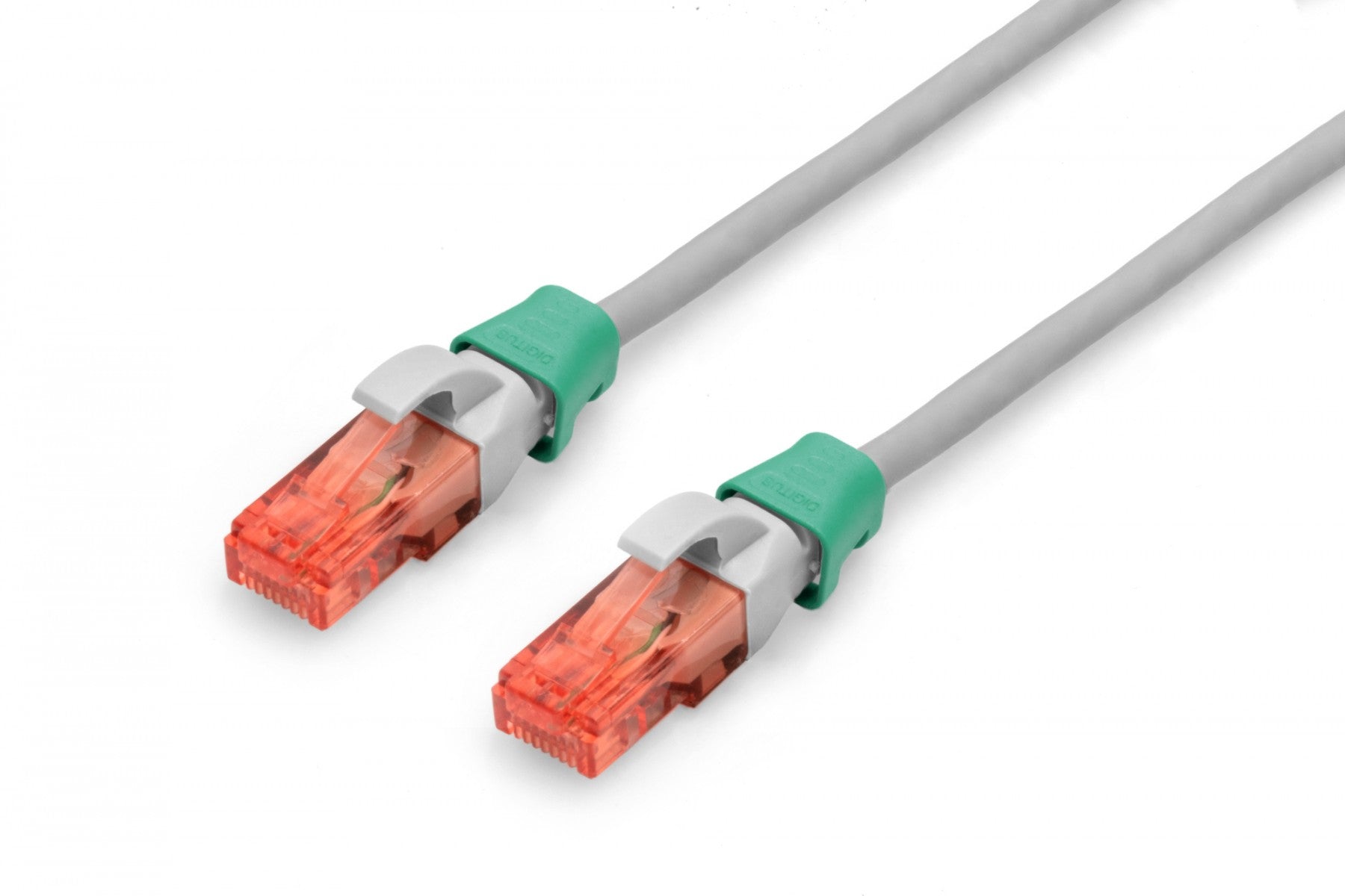 Clip coloré pour fiche RJ45, vert, paquet de 100 pieces.