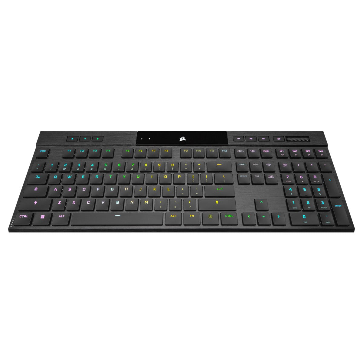Corsair K100 AIR clavier Gaming USB + RF Wireless + Bluetooth QWERTY Anglais Noir