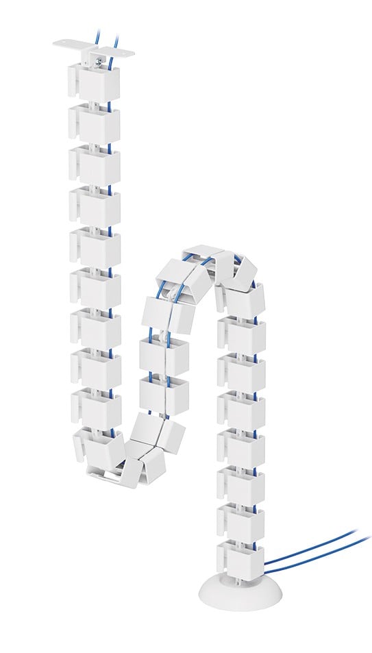 NEOMOUNTS Cable Spine Organizer for sit/stand desk frames screw mounted white