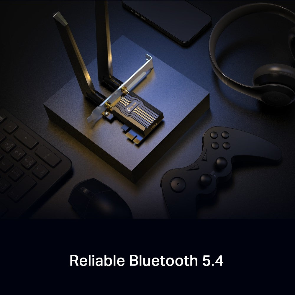 TP-LINK BE6500 Wi-Fi 7 Bluetooth 5.4 PCIe Adapter