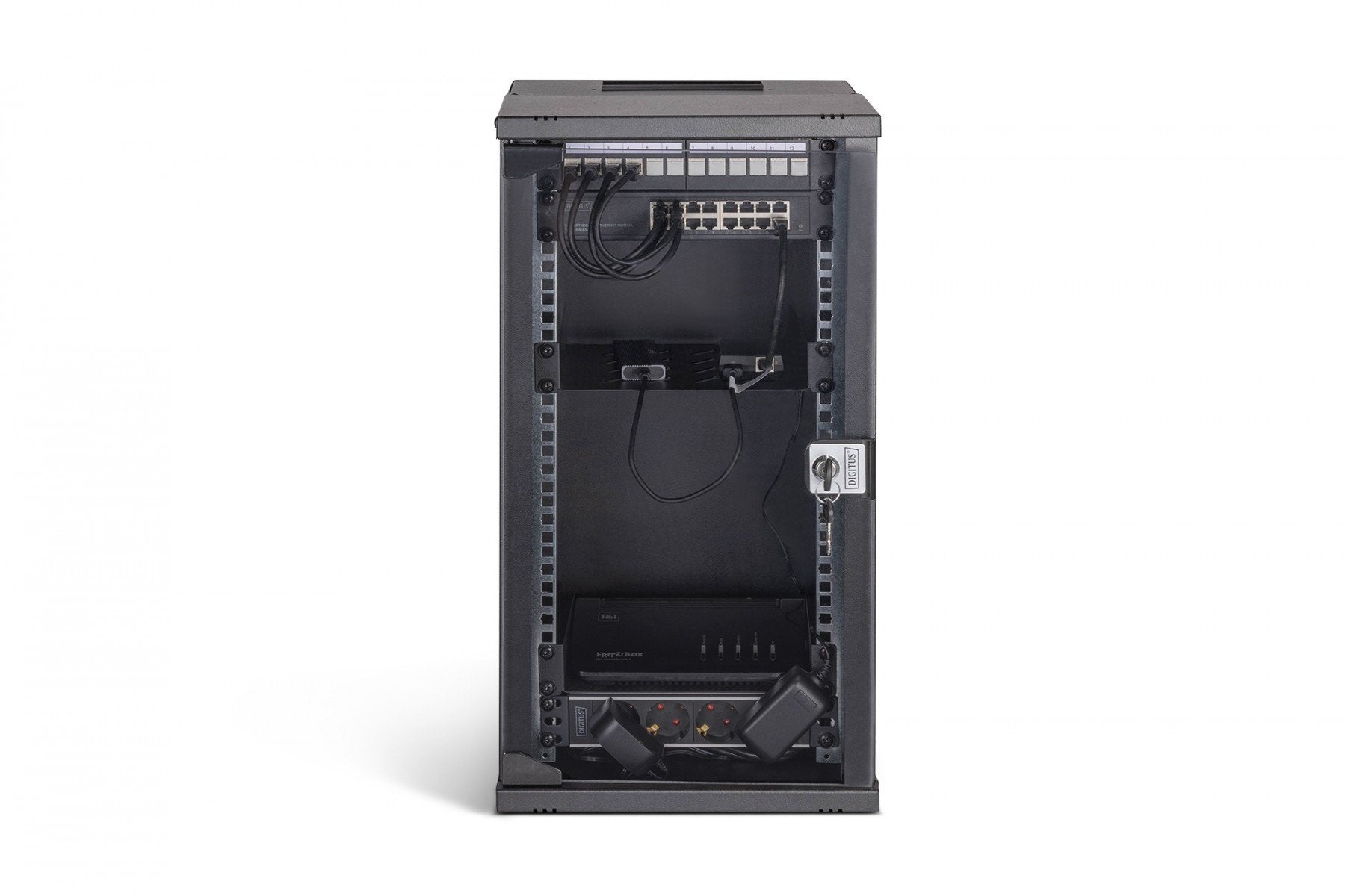 "Digitus DN-49105-SET Ensemble réseau SOHO Pro, 254 mm (10"") - 12U, 315 x 300 mm (l x p)"