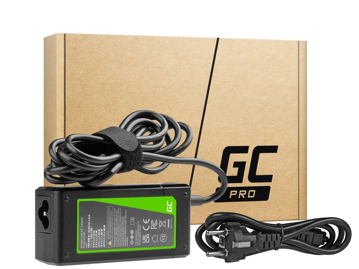 Green Cell AD134P Adaptateur USB-C 65W pour ordinateurs portables, tablettes, téléphones