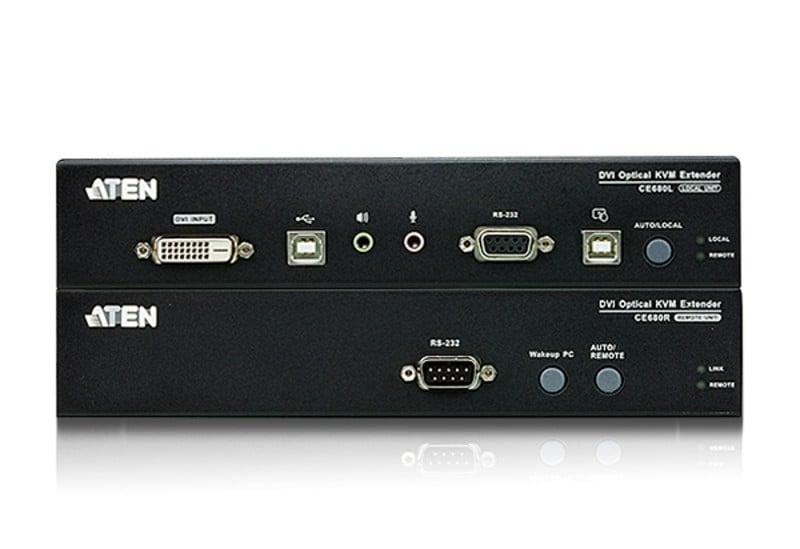 Aten CE690 extendeur DVI-D/USB sur 1 fibre monomode LC 20KM