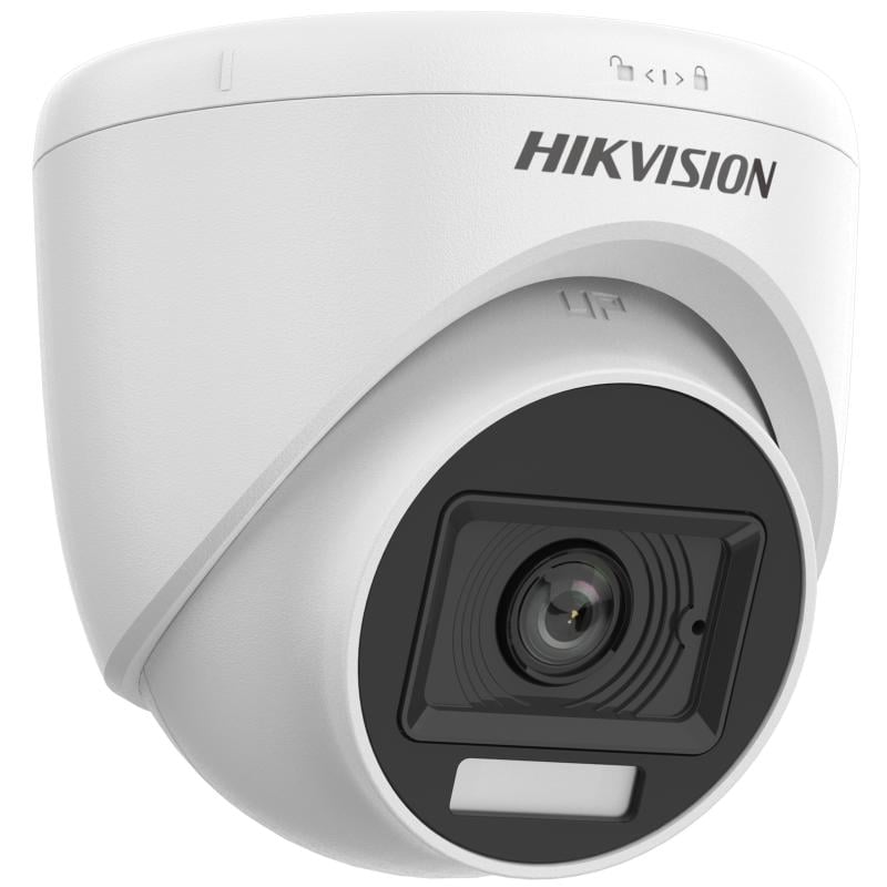 Hikvision DS-2CE76D0T-LPFS(2.8mm) Caméra Turret Audio a Lumiere Hybride Intelligente 2MP Fixe
