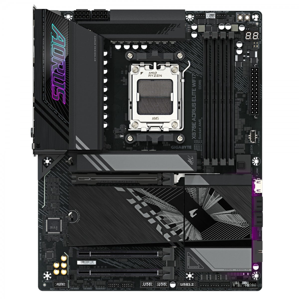 GIGABYTE X870E AORUS ELITE WIFI7 AMD X870E Emplacement AM5 ATX