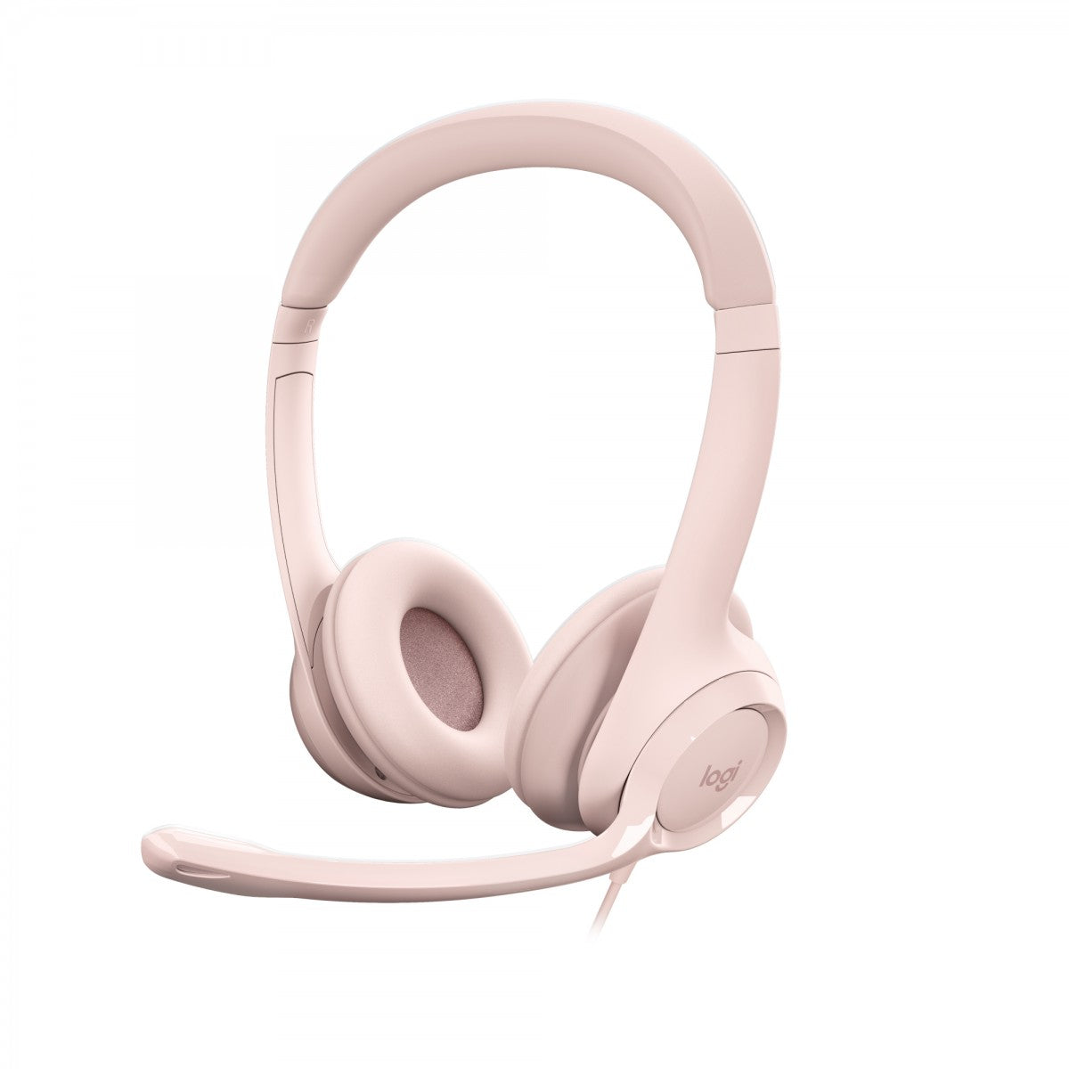 LOGITECH H390 Headset on-ear wired USB-A rose