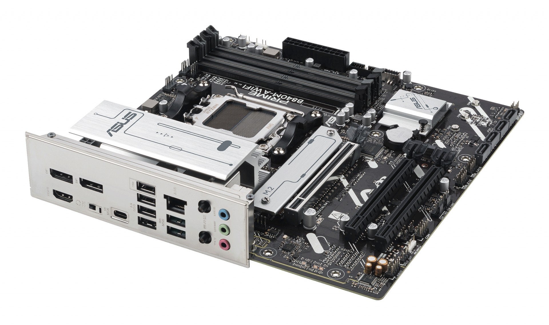 ASUS PRIME B840M-A WIFI AM5 DDR5 micro ATX MB 1xHDMI 2xDP 3xM.2 4xSATA