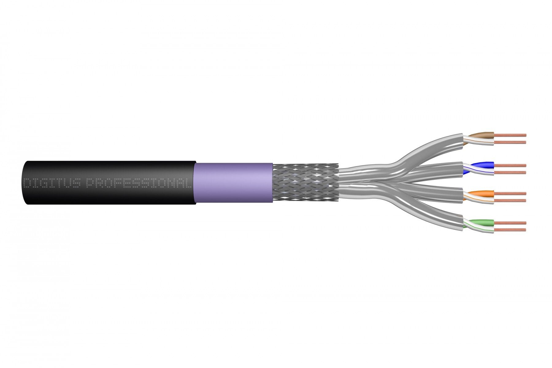 Digitus DK-1741-VH-10-OD câble de réseau Noir Cat7 S/FTP (S-STP)
