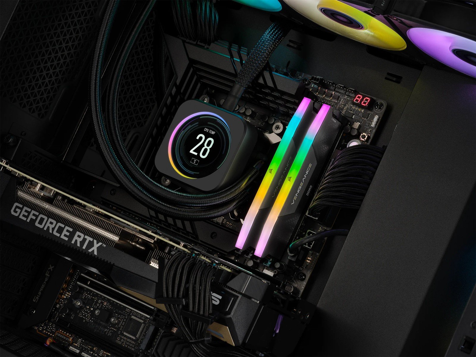 Module de mémoire Corsair Vengeance RGB CMH32GX5M2B6000C38 32 Go 2 x 16 Go DDR5