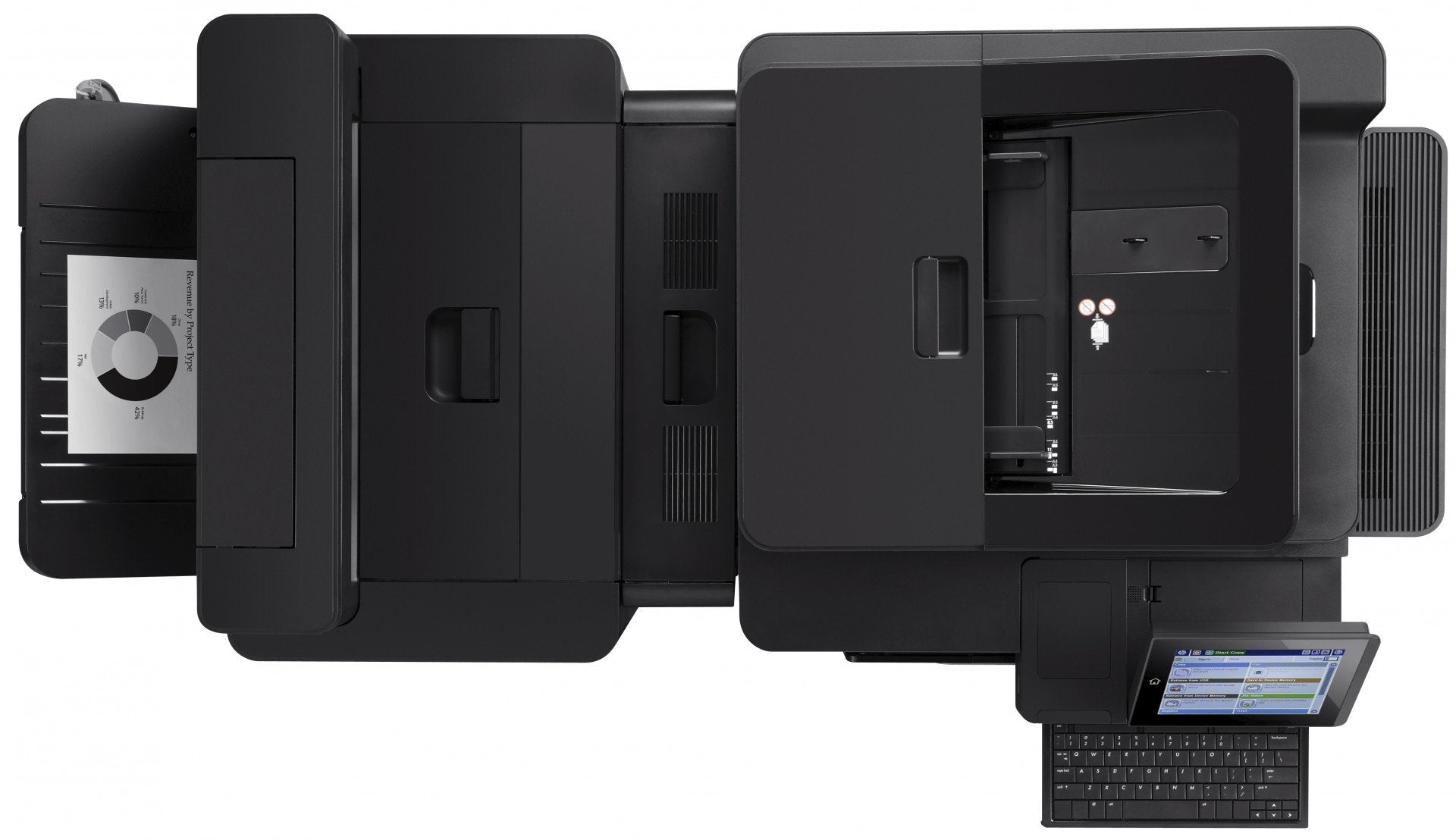HP LaserJet Enterprise Flow M830z MFP Mono laser A3 A3 56ppm Copy 56ppm Print 1100sheets USB LAN