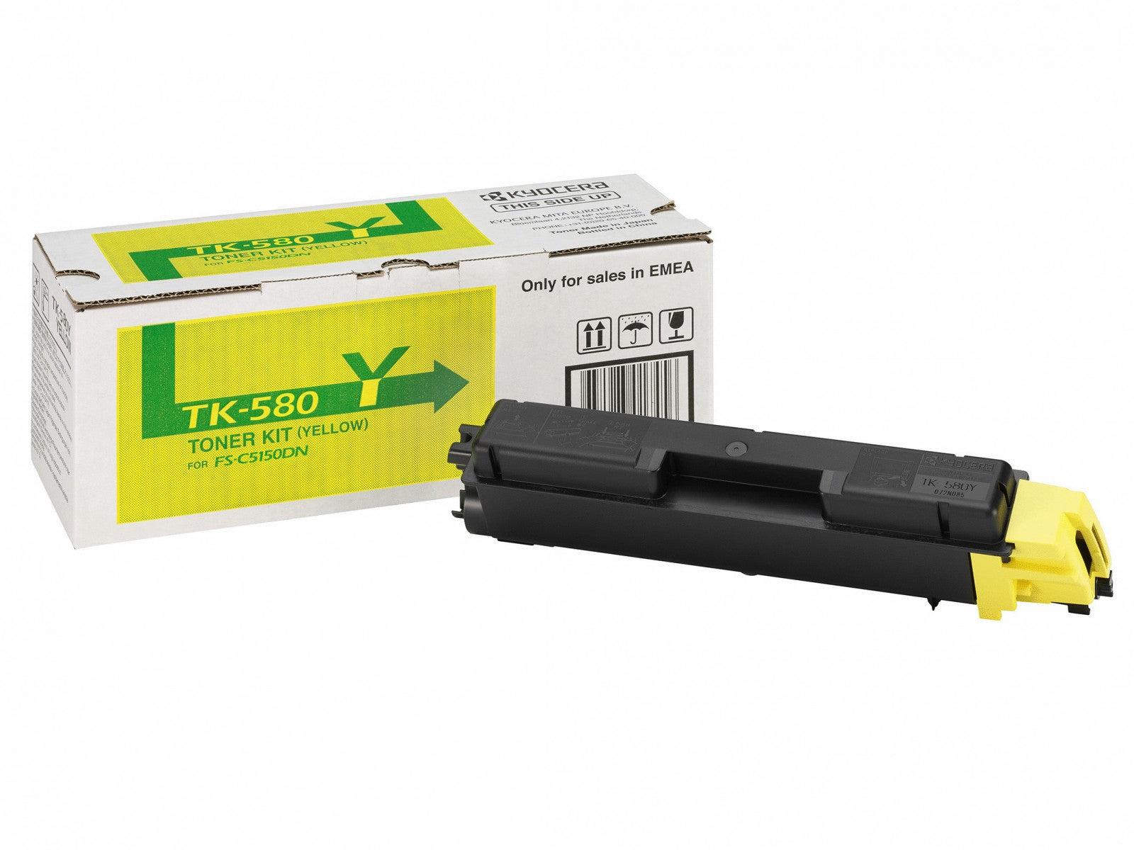 KYOCERA TK-580Y Cartouche de toner 1 piece(s) Original Jaune