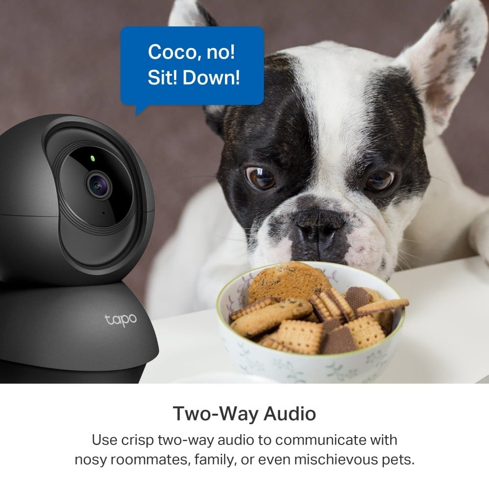 TP-LINK TAPO C211 Pan/Tilt Home Security Wi-Fi Camera 360/114deg 2K 3MP black