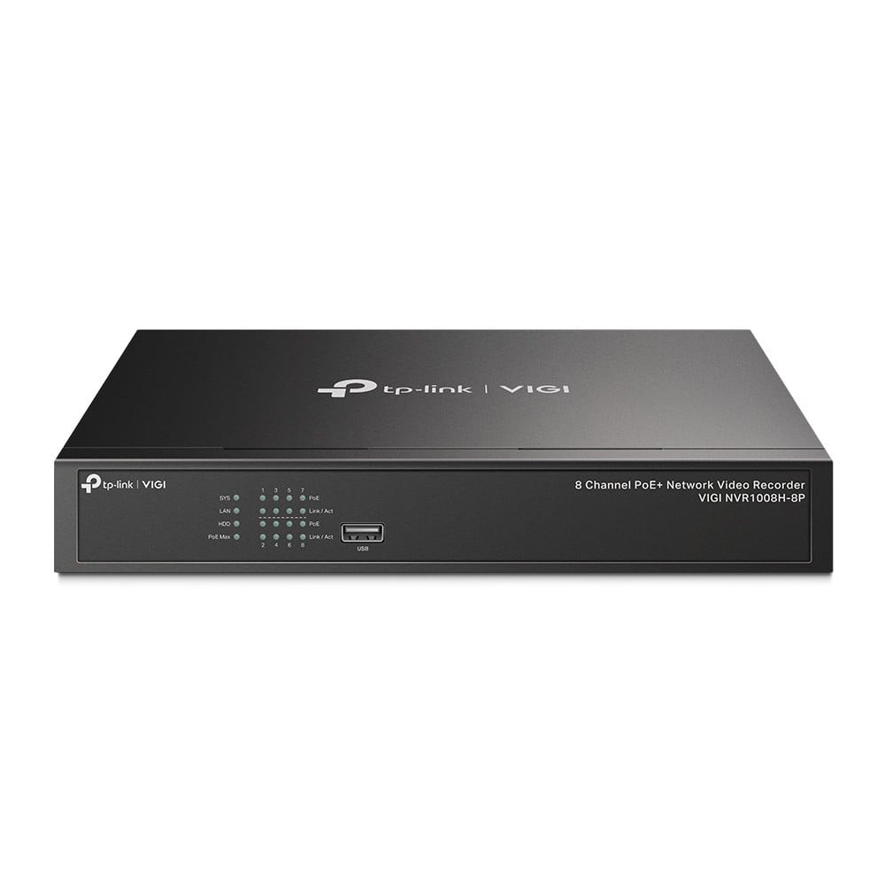 TP-LINK 8 Channel PoE+ Network Video Recorder 10/100 Mbps PoE+ 53W