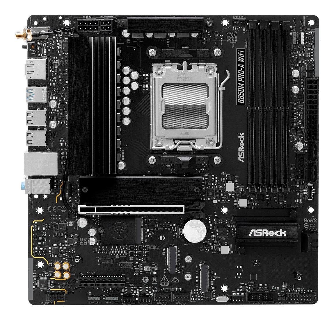 ASRock B850M PRO-A WIFI Carte mere AMD Ryzen 7000 avec WiFi et support DDR5