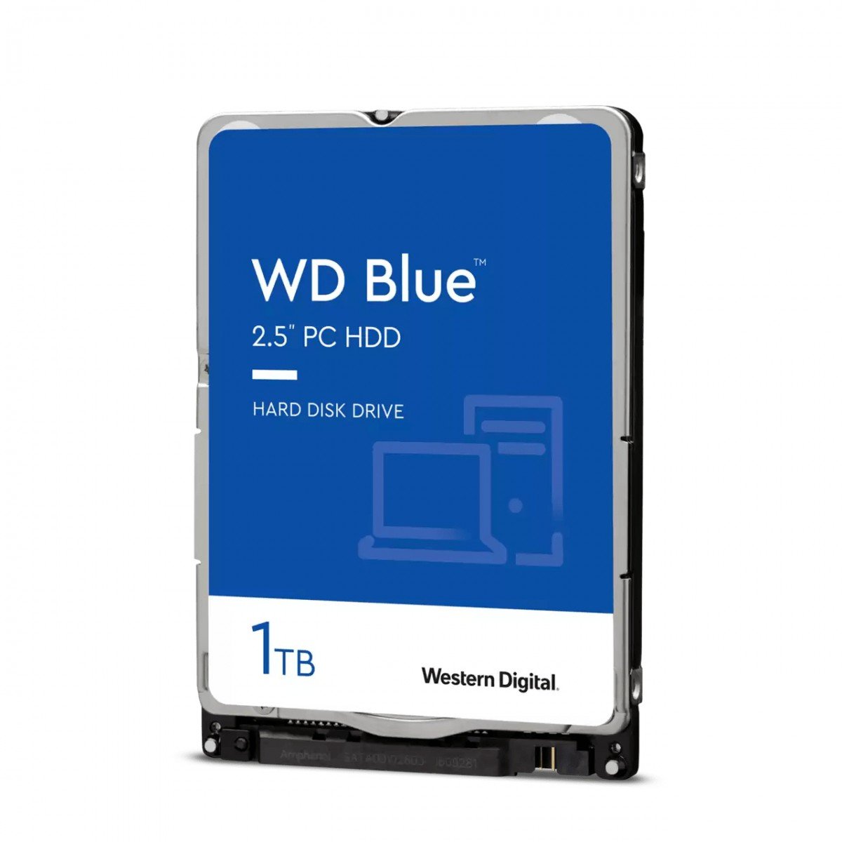 WD Blue Mobile 1TB HDD 5400rpm SATA serial ATA 6Gb/s 128MB cache 2,5inch 7mm Heigth RoHS compliant intern Bulk