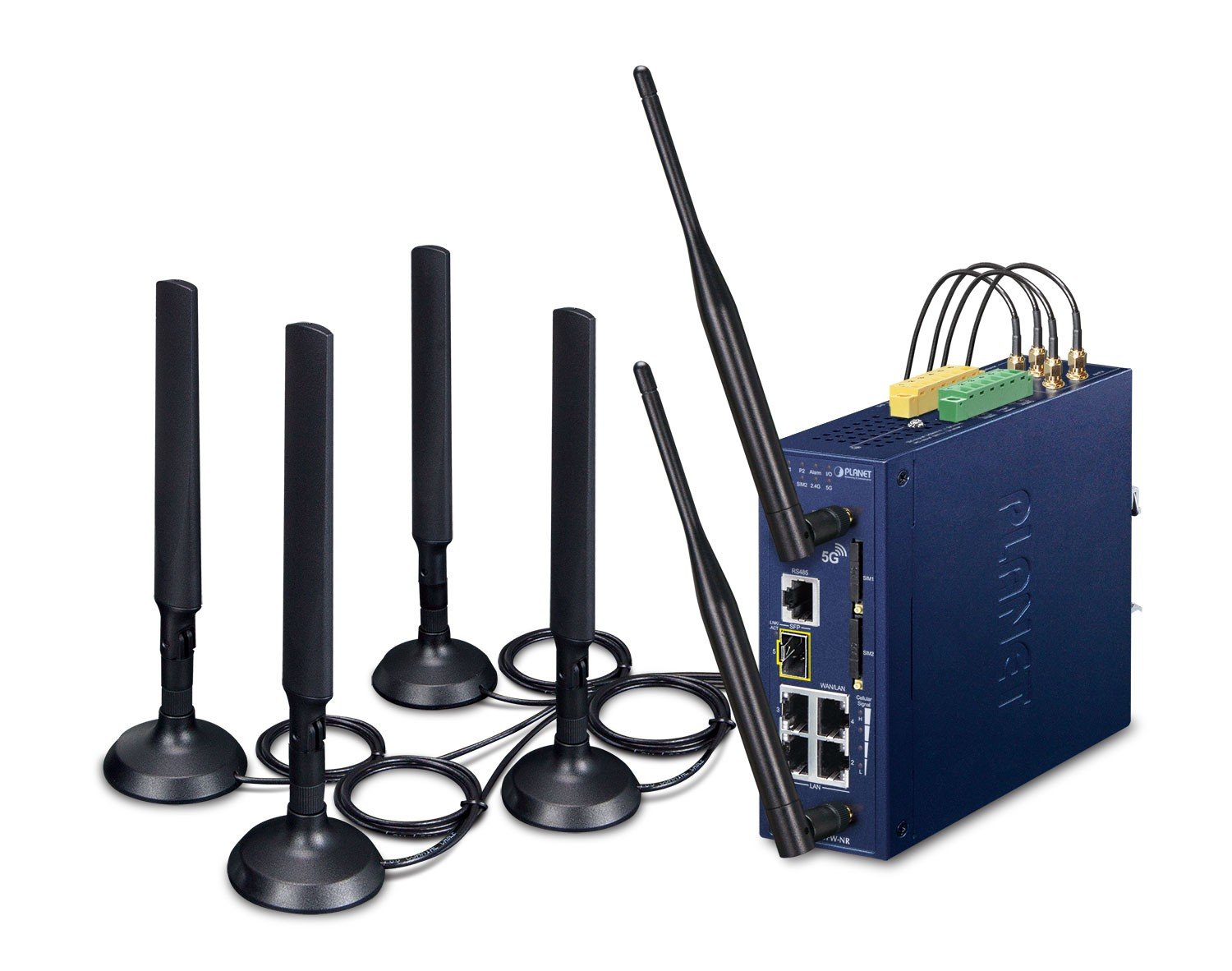 Planet ICG-2515FW-NR Industrial 5G NR Cellular Wireless Gateway with 1-Port 1000X SFP