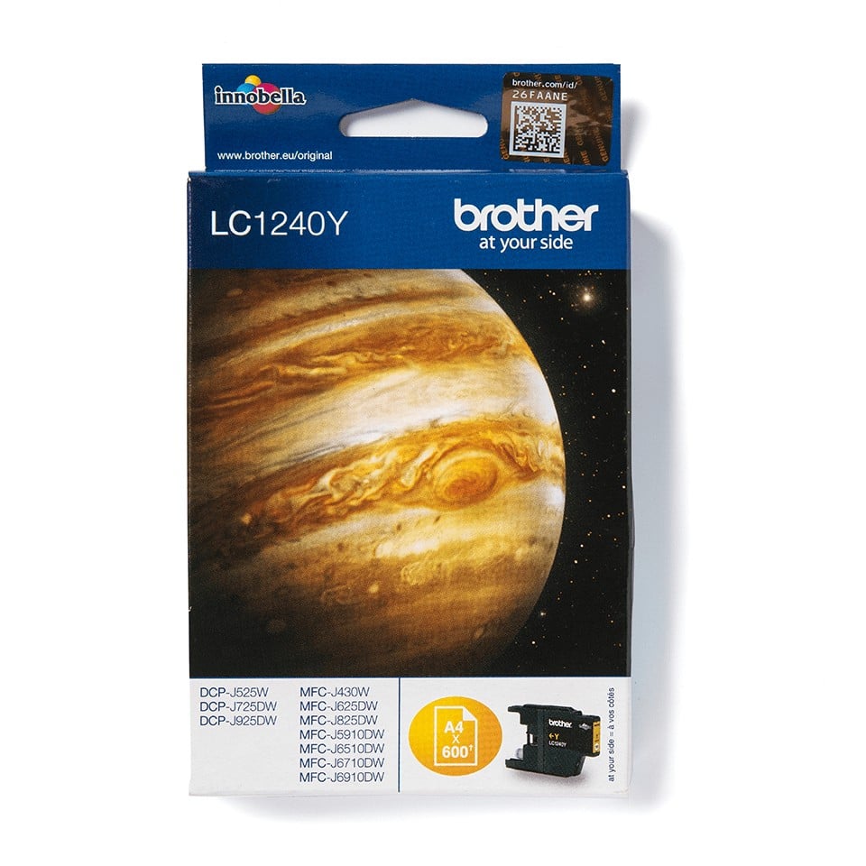 BROTHER LC-1240 cartouche d encre jaune haute capacité 600 pages pack de 1