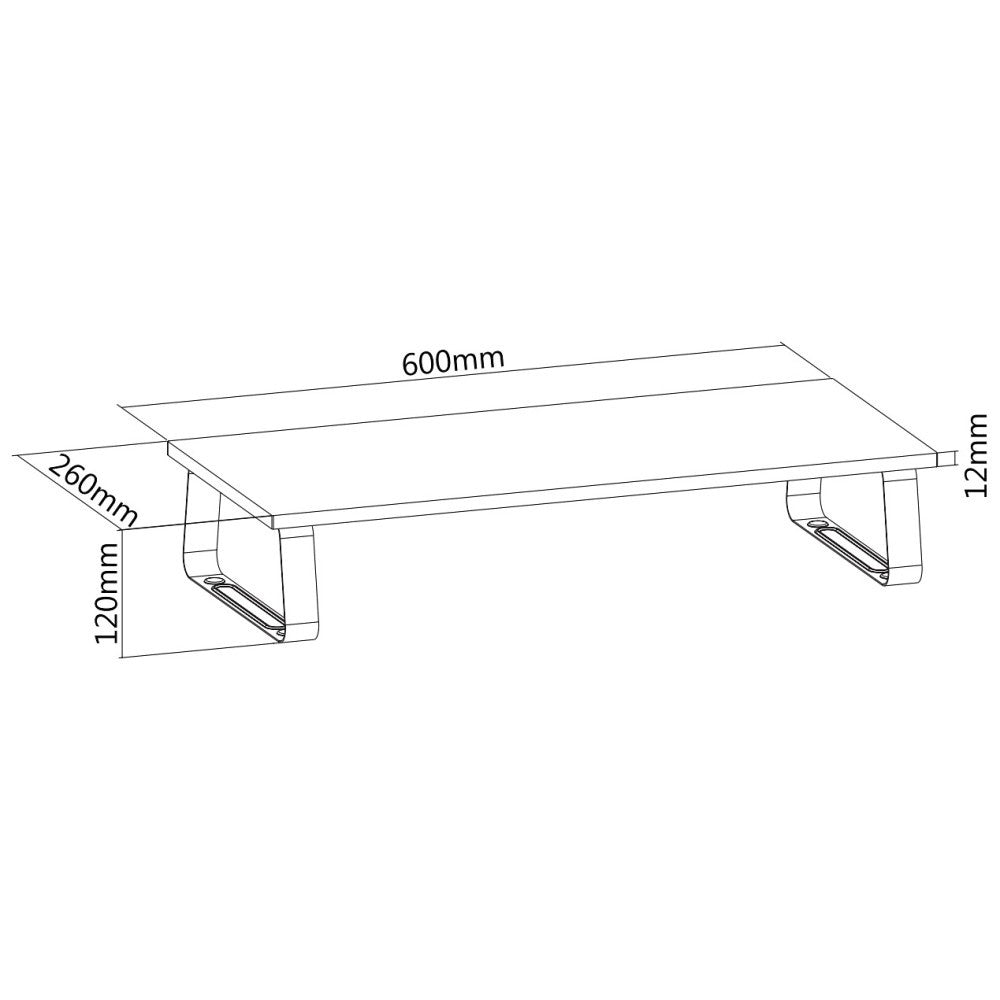 Techly ICA-MS 600TY Support de moniteur pour bureau