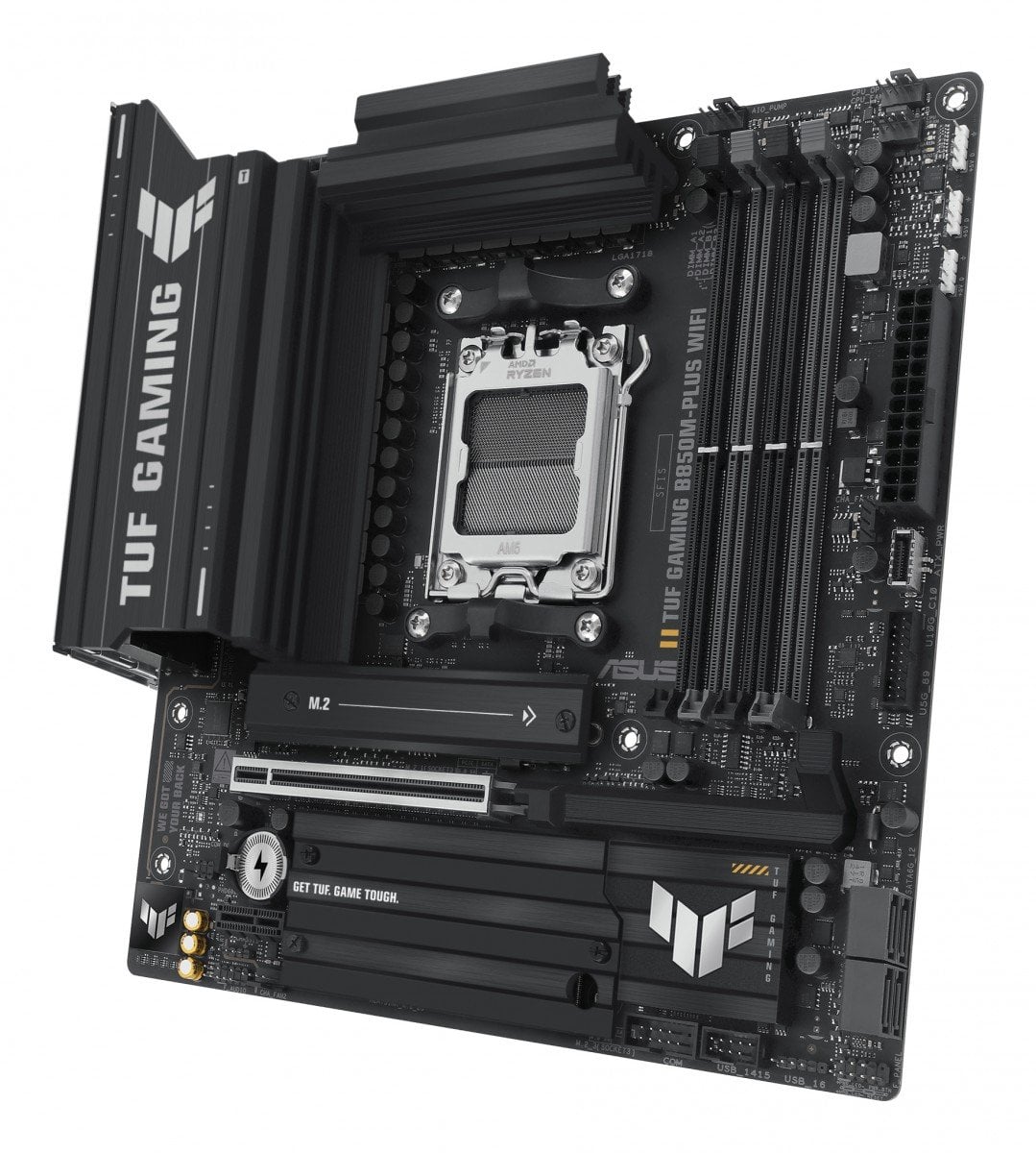ASUS TUF GAMING B850M-PLUS WIFI AM5 DDR5 micro ATX MB 1xHDMI 1xDP 3xM.2 4xSATA