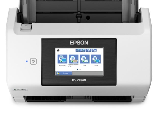 EPSON WorkForce DS-790WN Document scanner Duplex A4 600x600dpi 45ppm mono/45ppm colour ADF 100sheets 7000scans/d USB 3.0 Wi-Fi