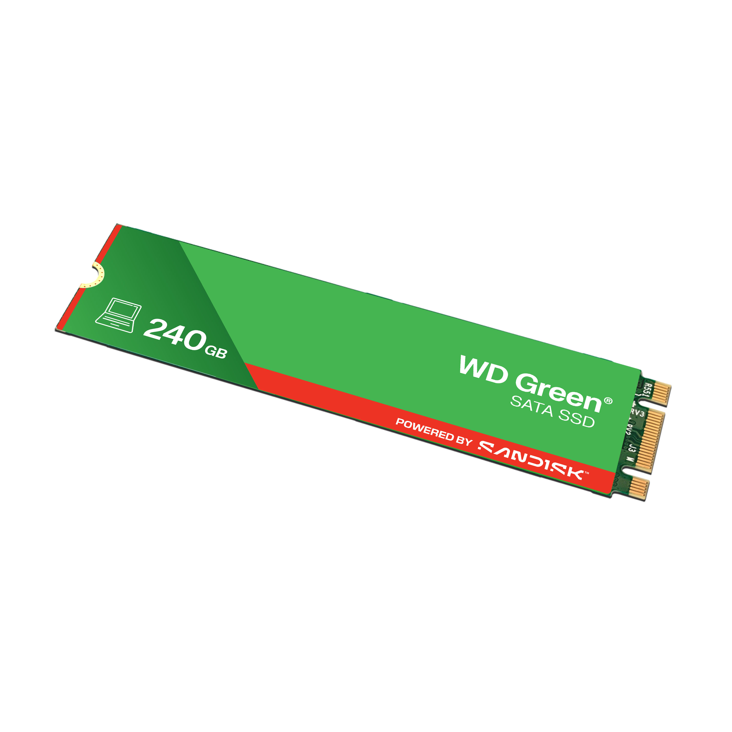 WD Green SATA 240Go Internal SSD Solid State Drive - SATA 6Gb/s M.2 2280 - WDS240G3G0B POWERED BY SANDISK